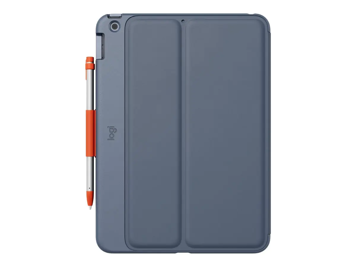 Logitech Rugged Lite - Tastatur und Foliohülle - kabellos - Bluetooth LE - Classic Blue - für Appl