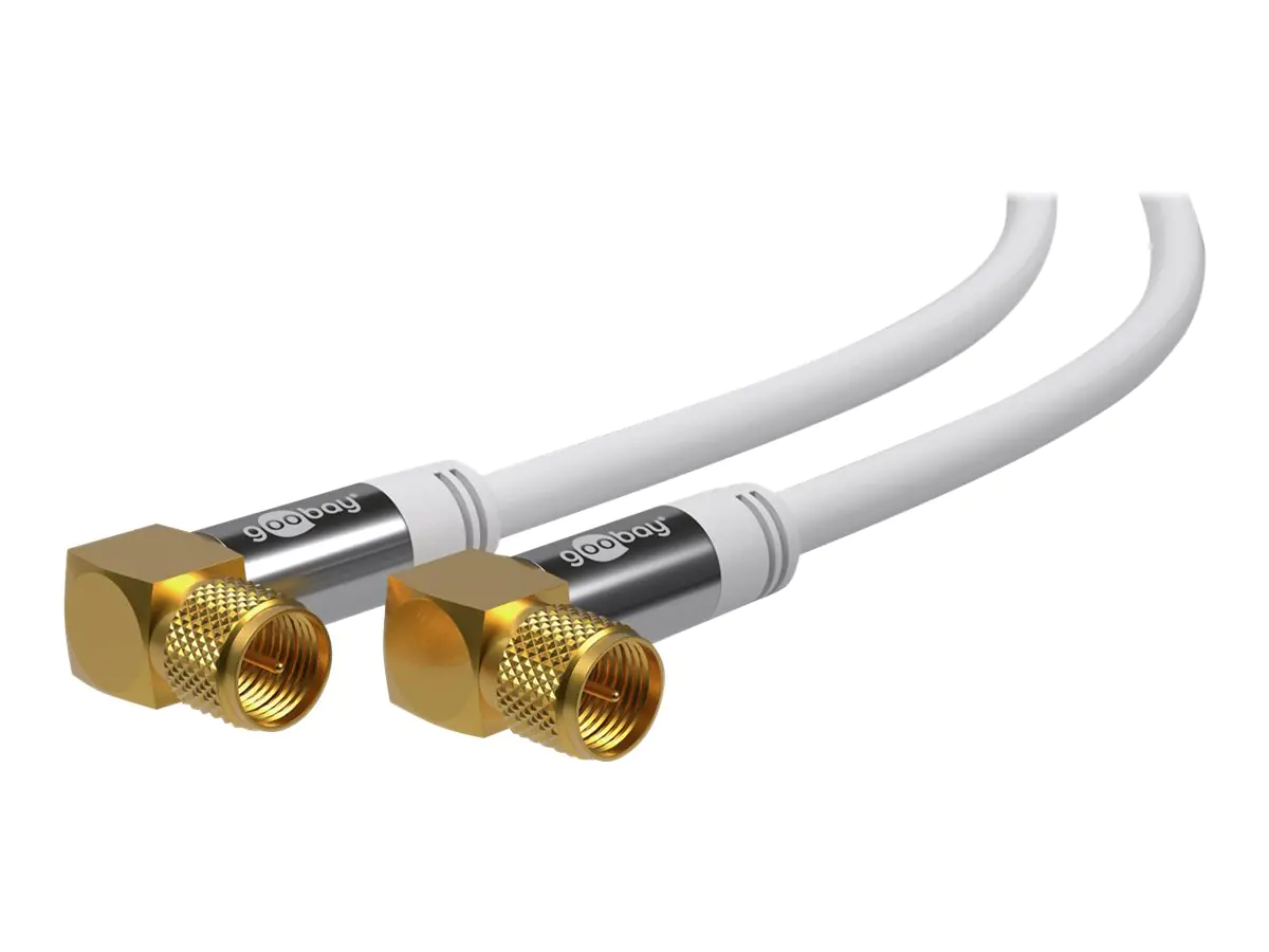 Goobay Antennenkabel - F-Stecker männlich gewinkelt