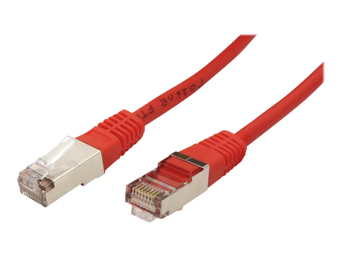 Roline - Patch-Kabel - RJ-45 (M) zu RJ-45 (M) - 5 m - FTP - CAT 5e - Rot