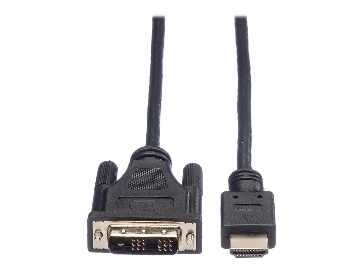 Roline - Adapterkabel - Single Link - DVI-D männlich zu HDMI männlich - 1.5 m - Doppelisolierung - Schwarz - 1080p-Unterstützung
