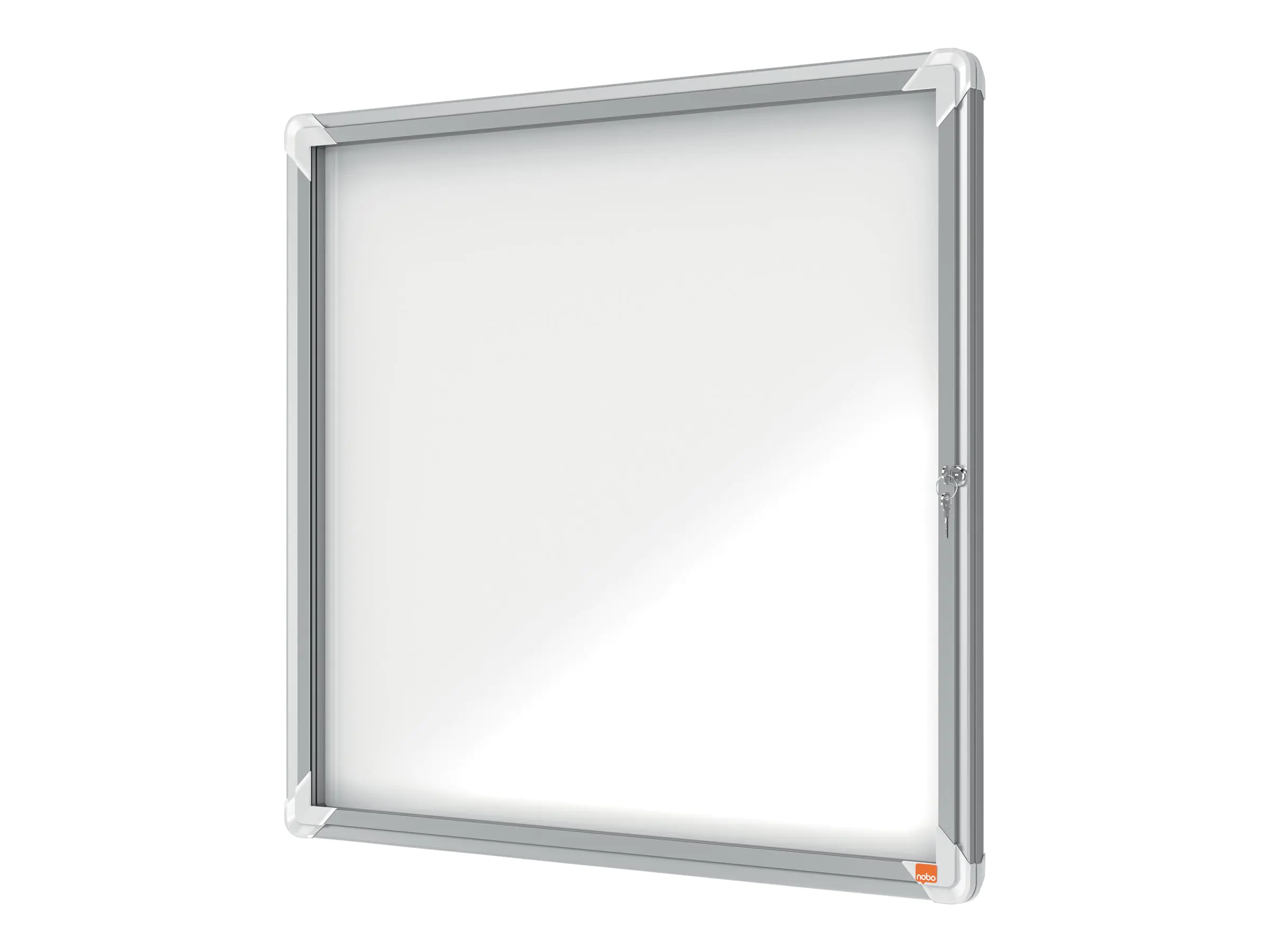 Nobo Schaukasten 1902578 für den Außenbereich 75,2x69,2x4,5cm silber