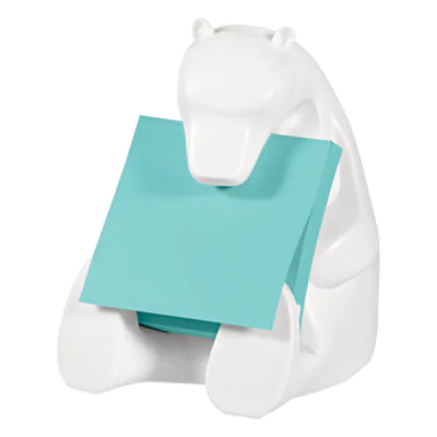 Post-it® Haftnotizspender Super Sticky Z-Notes Eisbär 76 x 76 mm (B x H) Kunststoff weiß Post-it® Haftnotizspender Super Sticky Z-Notes Eisbär 76 x 76 mm (B x H) Kunststoff weiß