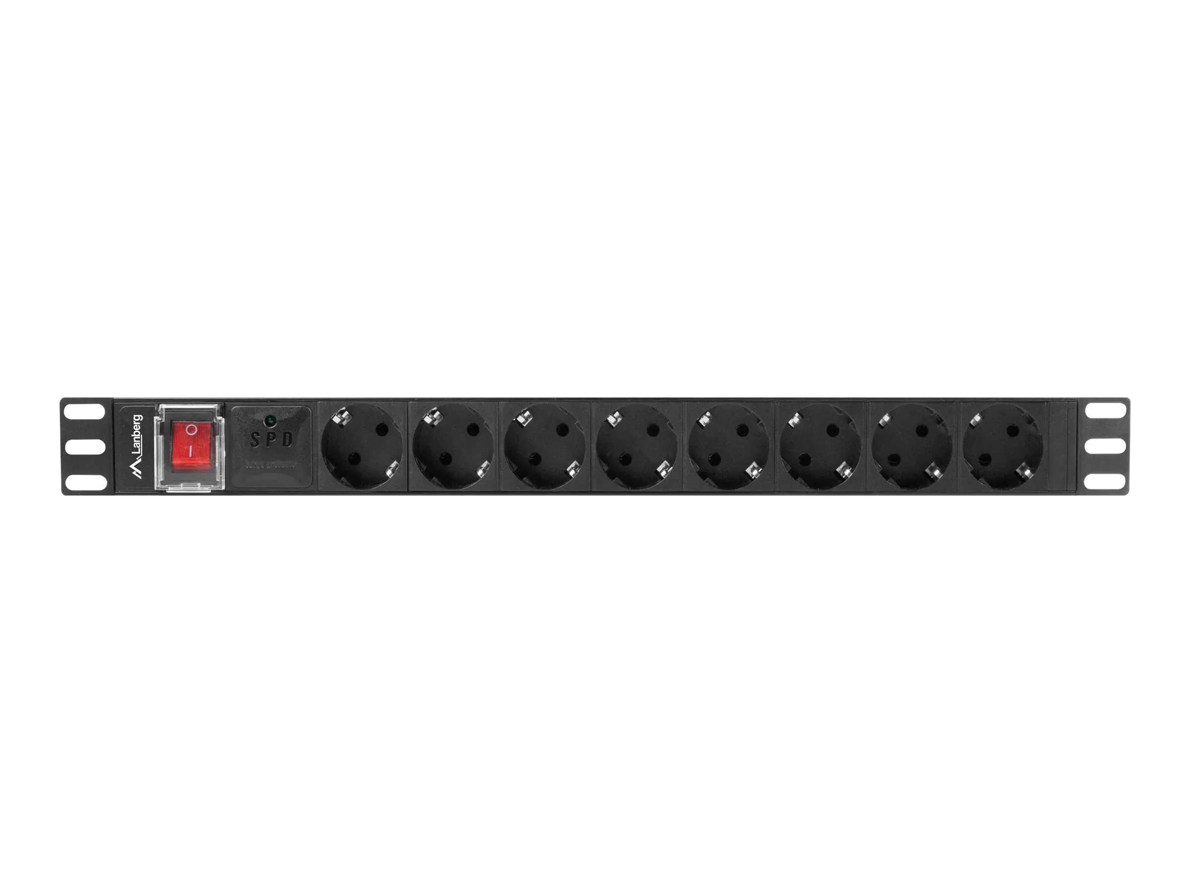 Lanberg Stromverteilungseinheit (Rack - einbaufähig) - AC 220-250 V - 4000 Watt - 1