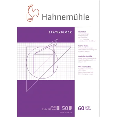 Hahnemühle Statikpapier DIN A4 60g/m² weiß 50 Bl. Hahnemühle Statikpapier DIN A4 60g/m² weiß 50 Bl.