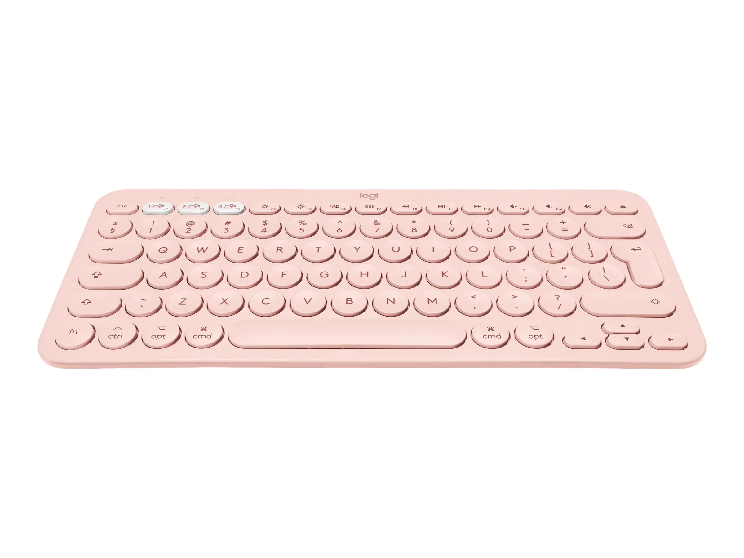 Logitech K380 Multi-Device Bluetooth Keyboard - Tastatur - kabellos - Bluetooth 3.0 - QWERTY - US International - rosé