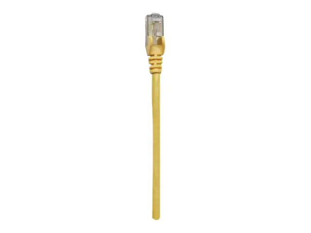 Intellinet Network Patch Cable, Cat6, 10m, Yellow, CCA, U/UTP, PVC, RJ45, Gold Plated Contacts, Snagless, Booted, Lifetime Warranty, Polybag - Patch-Kabel - RJ-45 (M) zu RJ-45 (M) - 10 m - UTP - CAT 6 - geformt, ohne Haken - Gelb