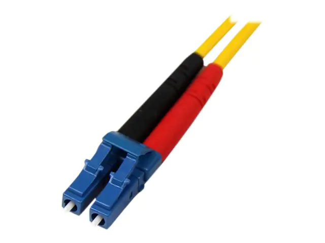 StarTech 7m Fiber Optic Cable - Single-Mode Duplex 9/125 - LSZH - LC/LC - OS1 - LC to LC Fiber Patch Cable (SMFIBLCLC7) - Patch-Kabel - LC Single-Modus (M) zu LC Single-Modus (M) - 7 m - Glasfaser - Duplex - 9/125 Mikrometer - OS1 - geformt - Gelb - für P