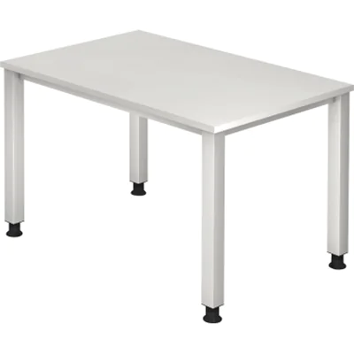 Hammerbacher Schreibtisch VQS12/W 4Fuß 120x80cm weiß