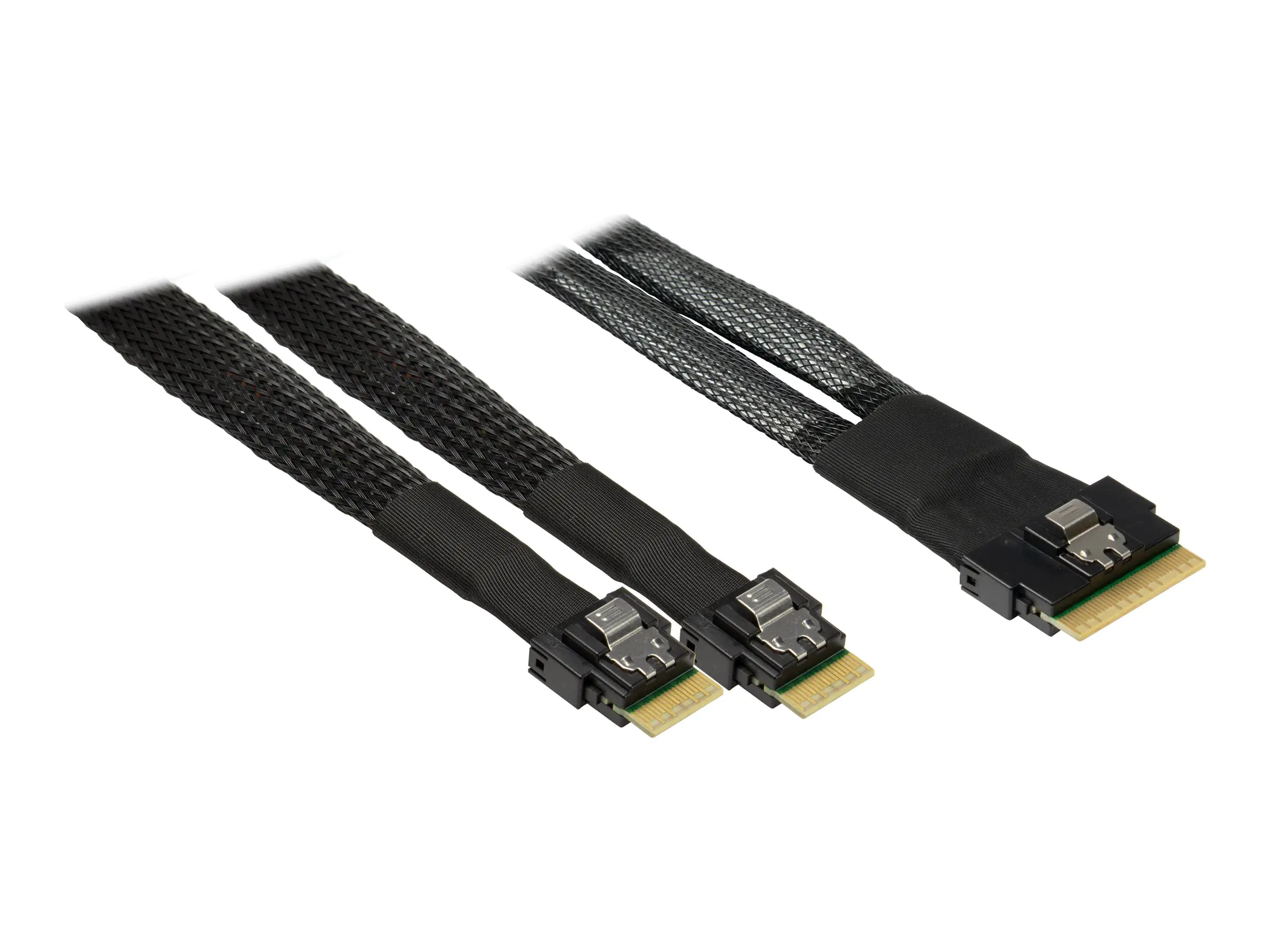 Inter-Tech Internes SAS-Kabel - SAS 24Gbit/s - 8i Slim SAS (SFF-8654)