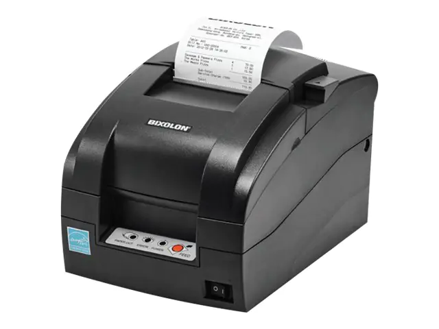 BIXOLON SRP-275III - Belegdrucker - zweifarbig (monochrom) - Punktmatrix - Roll (8,3 cm) - 80 x 144 dpi - 9 Pin - bis zu 5.1 Zeilen/Sek. - USB 2.0, seriell - Dunkelgrau