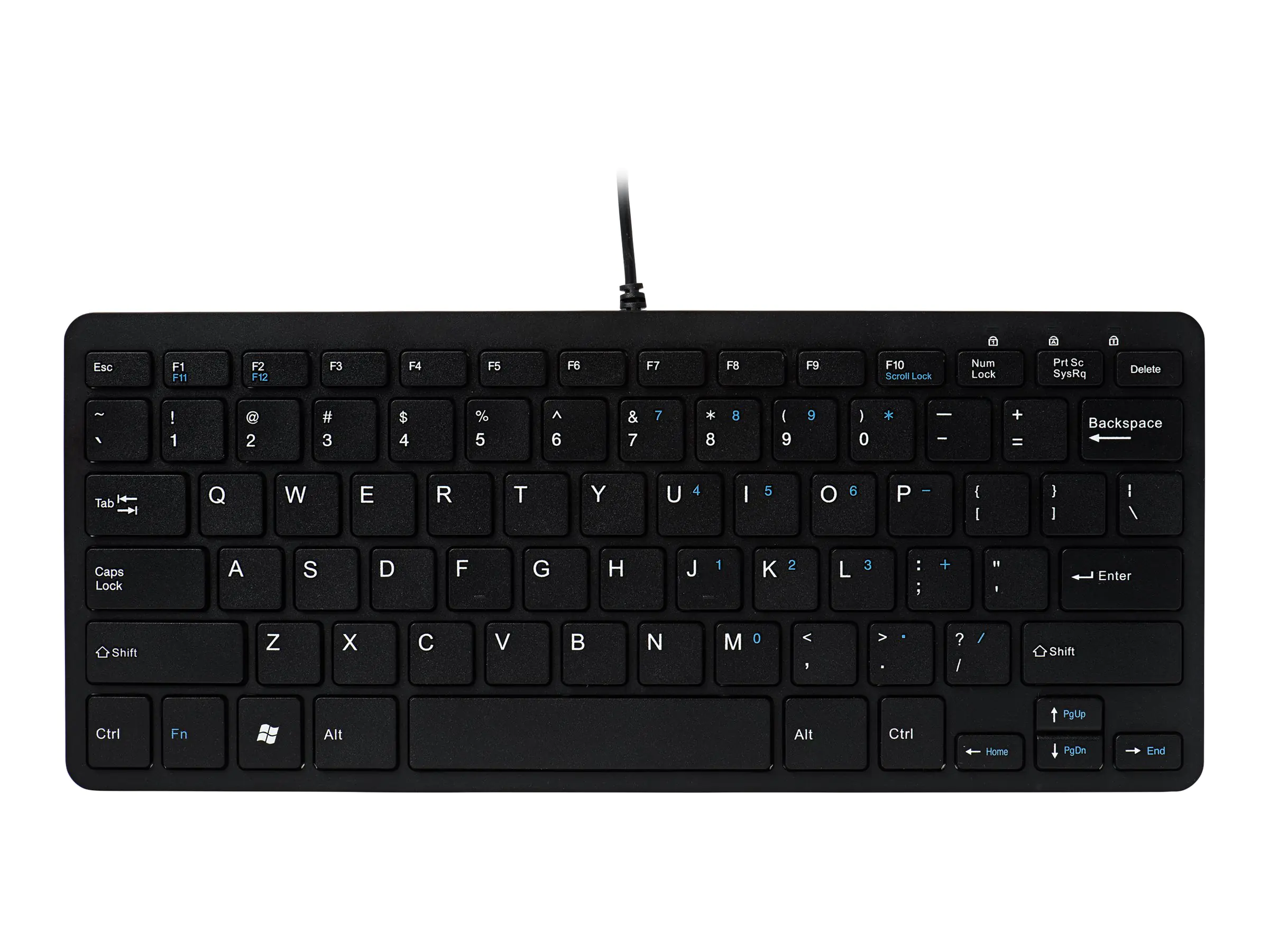 R-Go Compact - Tastatur - USB - QWERTZ - Deutsch - Schwarz