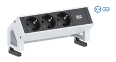 Bachmann Desk 2 - 1 AC-Ausgänge - Indoor - Typ F - Weiß - 155 mm - 1 Stück(e) Bachmann Desk 2 - 1 AC-Ausgänge - Indoor - Typ F - Weiß - 155 mm - 1 Stück(e)