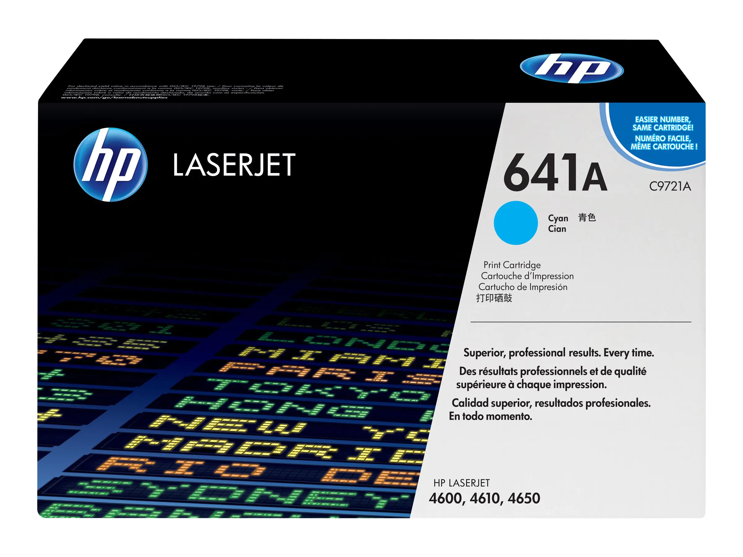 HP 641A - Cyan - Original - LaserJet - Tonerpatrone (C9721A) - für Color LaserJet 4600, 4610, 4650