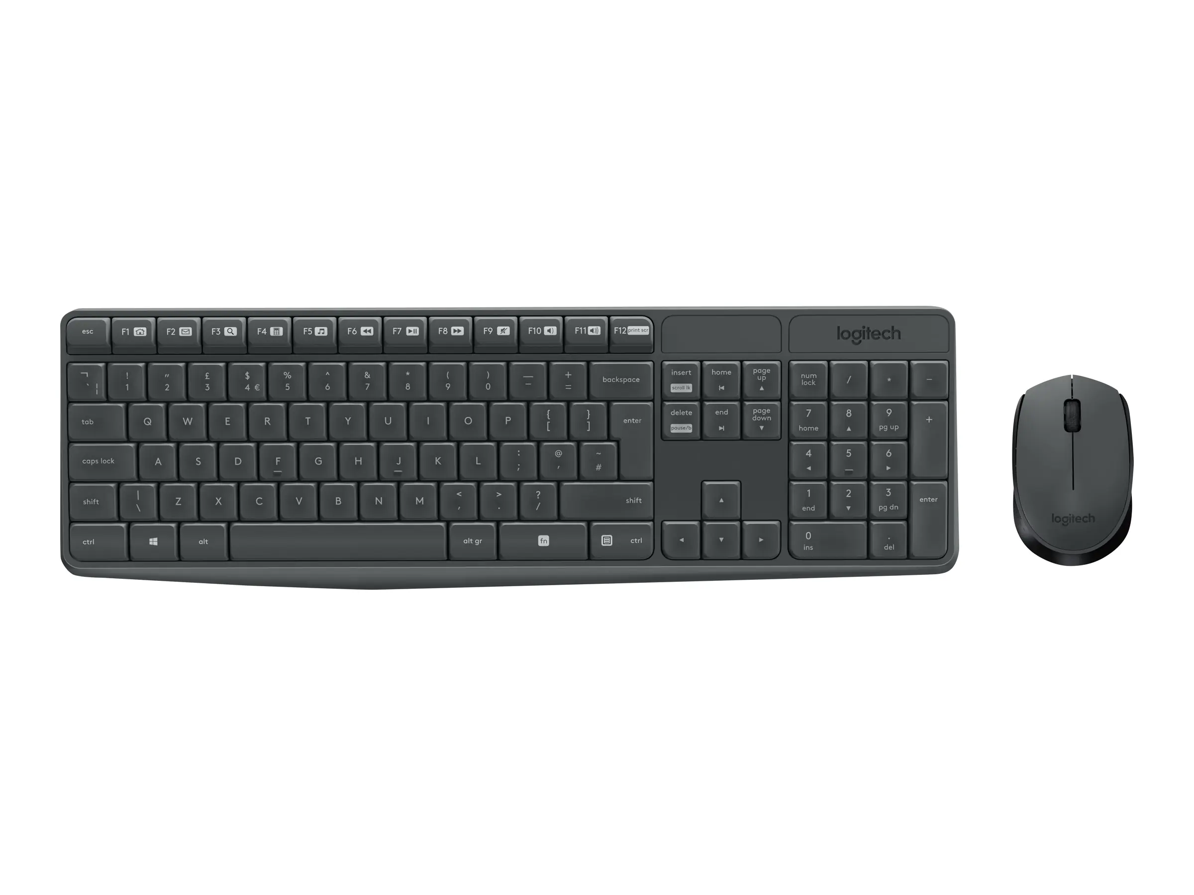 Logitech MK235 - Tastatur-und-Maus-Set - kabellos - 2.4 GHz - QWERTZ - Slowakisch