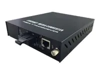 LevelOne GVM-1220 - Medienkonverter - 100Mb LAN - 10Base-T, 100Base-TX, 1000Base-T, 1000Base-X - RJ-45 / SC Single-Modus - bis zu 20 km - 1310 nm