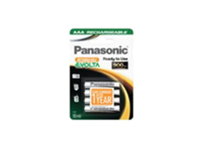 Panasonic Evolta HHR-4XXE - Batterie 4 x AAA - NiMH - (wiederaufladbar) - 900 mAh Panasonic Evolta HHR-4XXE - Batterie 4 x AAA - NiMH - (wiederaufladbar) - 900 mAh