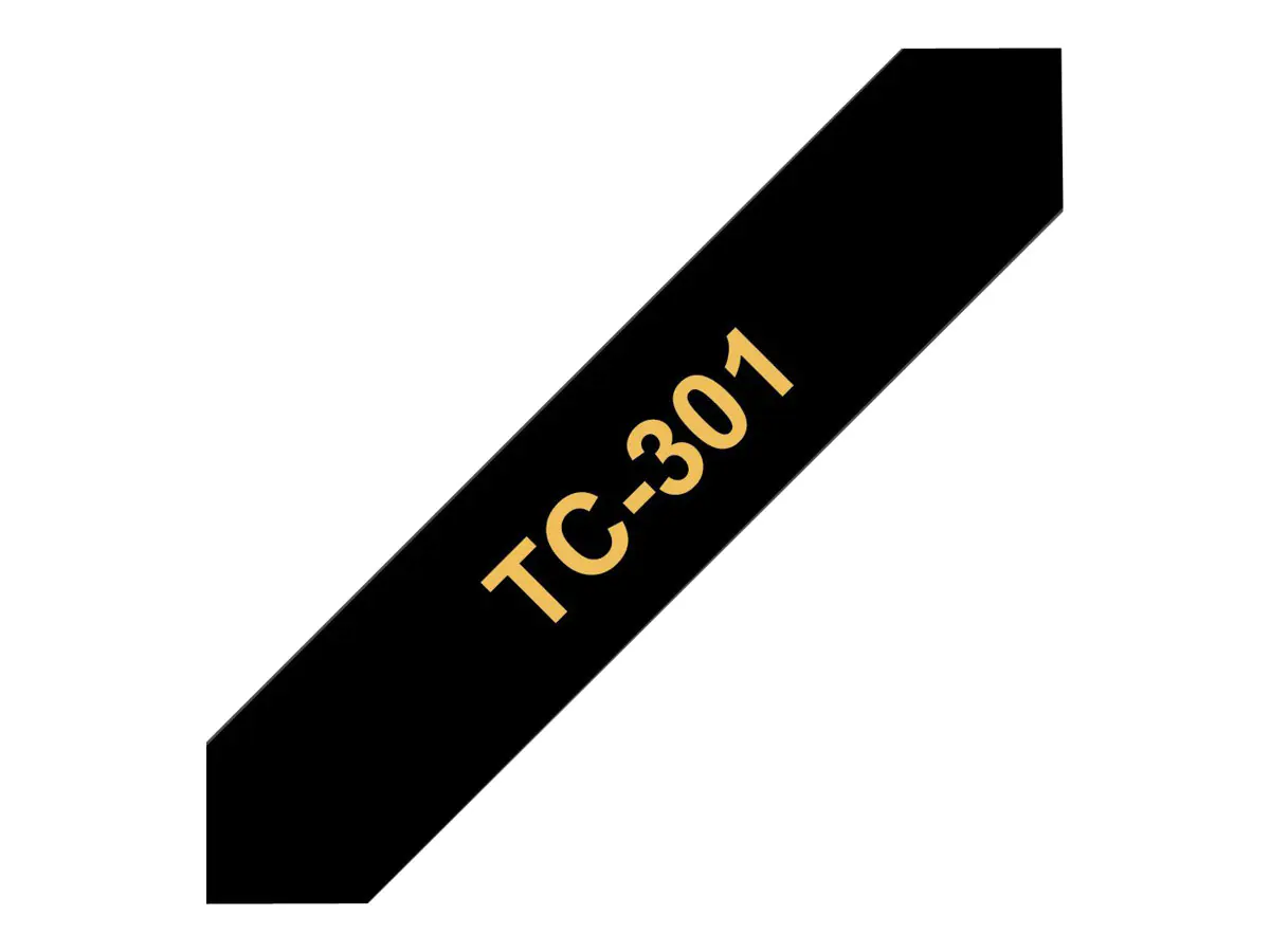 Brother TC301 - Gold auf schwarz - (1 Rolle(n) laminiertes Band