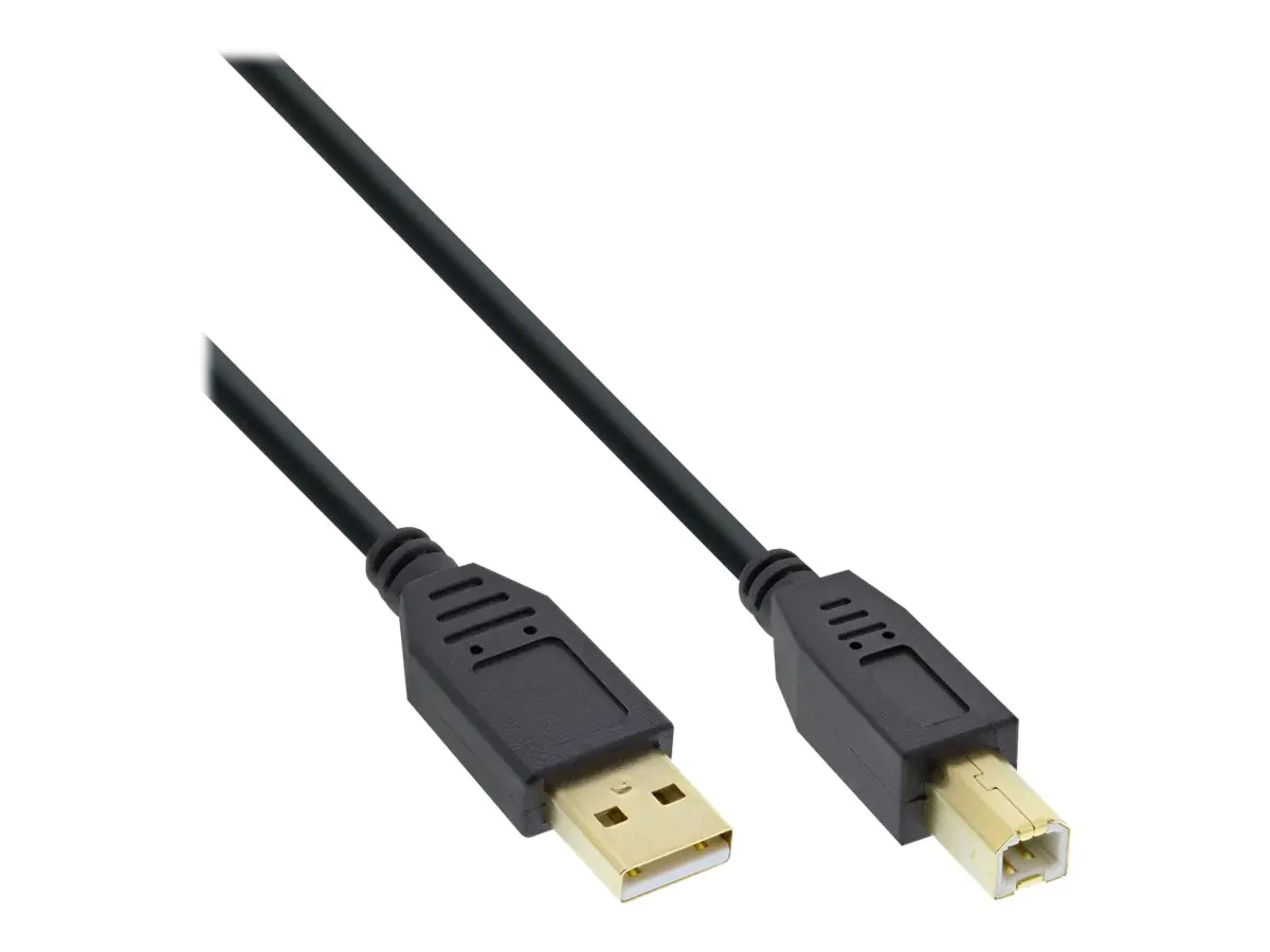 InLine - USB-Kabel - USB (M) zu USB Typ B (M) - USB 2.0 - 50 cm - Schwarz