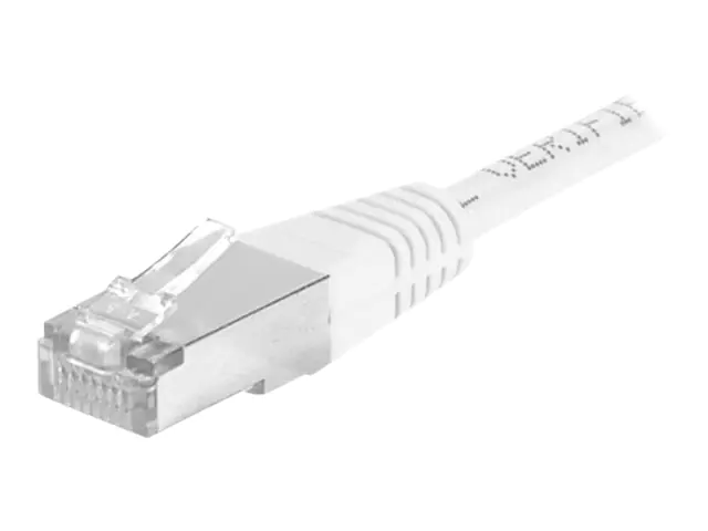 Dexlan - Patch-Kabel - RJ-45 (M) zu RJ-45 (M) - 25 m - S/FTP - CAT 6a - weiß