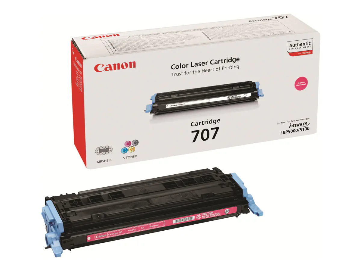 Canon 707 - Magenta - Original - Tonerpatrone - für i-SENSYS LBP5000, LBP5100; Laser Shot LBP-5000, 5100