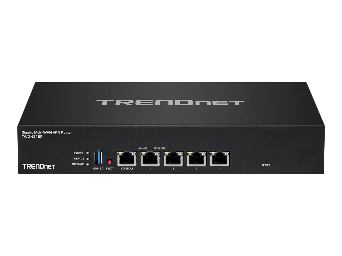 TRENDnet TWG-431BR - Router - GigE - WAN-Ports: 3 - an Rack montierbar