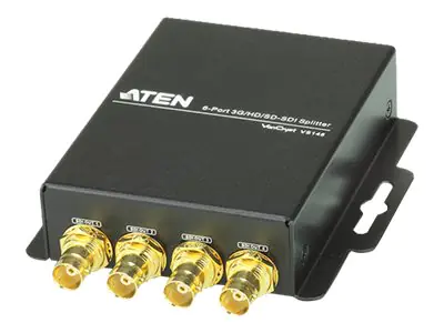 ATEN VanCryst VS146 3G/HD/SD-SDI Splitter - Video-Verteiler - 6 x SDI - Desktop
