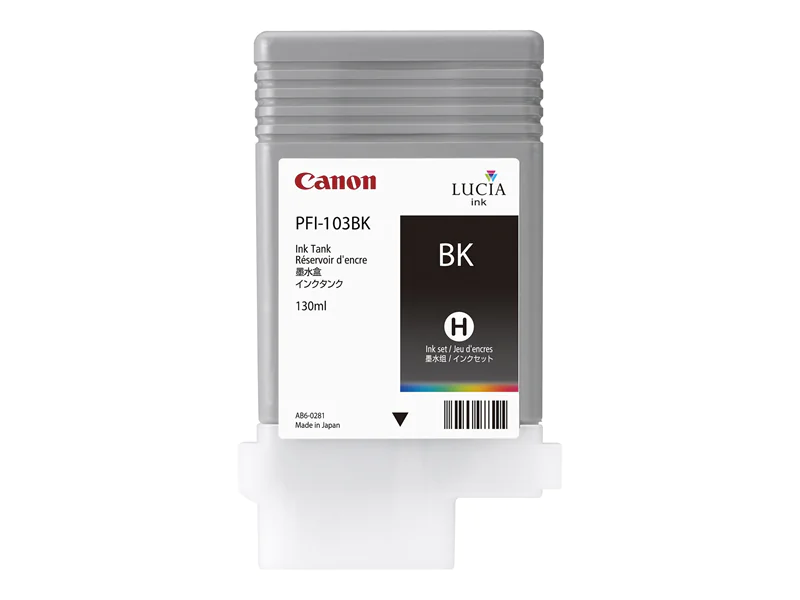 Canon PFI103 Bk iPF 5100 iPF6100 EOL - Original - Tintenpatrone 2212B001
