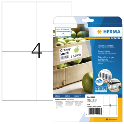 HERMA Etikett 10909 105x148mm weiß 100 St./Pack. HERMA Etikett 10909 105x148mm weiß 100 St./Pack.