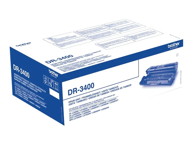 Brother DR3400 - Original - Trommeleinheit - für Brother HL-L5000, L5050, L5100, L5200, L6250, L6300, L6400, L6450, MFC-L6900, L6950, L6970 Brother DR3400 - Original - Trommeleinheit - für Brother HL-L5000, L5050, L5100, L5200, L6250, L6300, L6400, L6450, MFC-L6900, L6950, L6970
