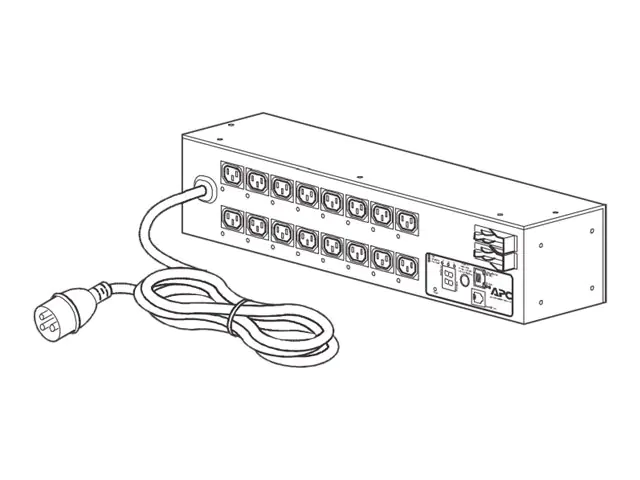 APC Switched Rack PDU AP7922B - Stromverteilungseinheit (Rack - einbaufähig) - Wechselstrom 230 V - Ethernet 10/100 - Eingabe, Eingang IEC 60309 32A - Ausgangsanschlüsse: 16 (IEC 60320 C13) - 2U - 3.66 m - für P/N: SCL400RMJ1U, SCL500RMI1UC, SCL500RMI1UNC