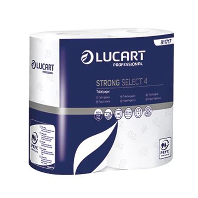 LUCART Toilettenpapier 811717 4lagig 140Blatt weiß 4 Rl./Pack. LUCART Toilettenpapier 811717 4lagig 140Blatt weiß 4 Rl./Pack.