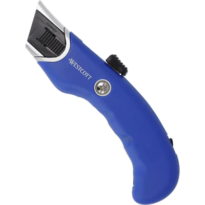 Westcott Sicherheitsmesser Mehrweg 18mm 19mm 1 Glied Stahl rostfrei schwarz/blau/silber Westcott Sicherheitsmesser Mehrweg 18mm 19mm 1 Glied Stahl rostfrei schwarz/blau/silber