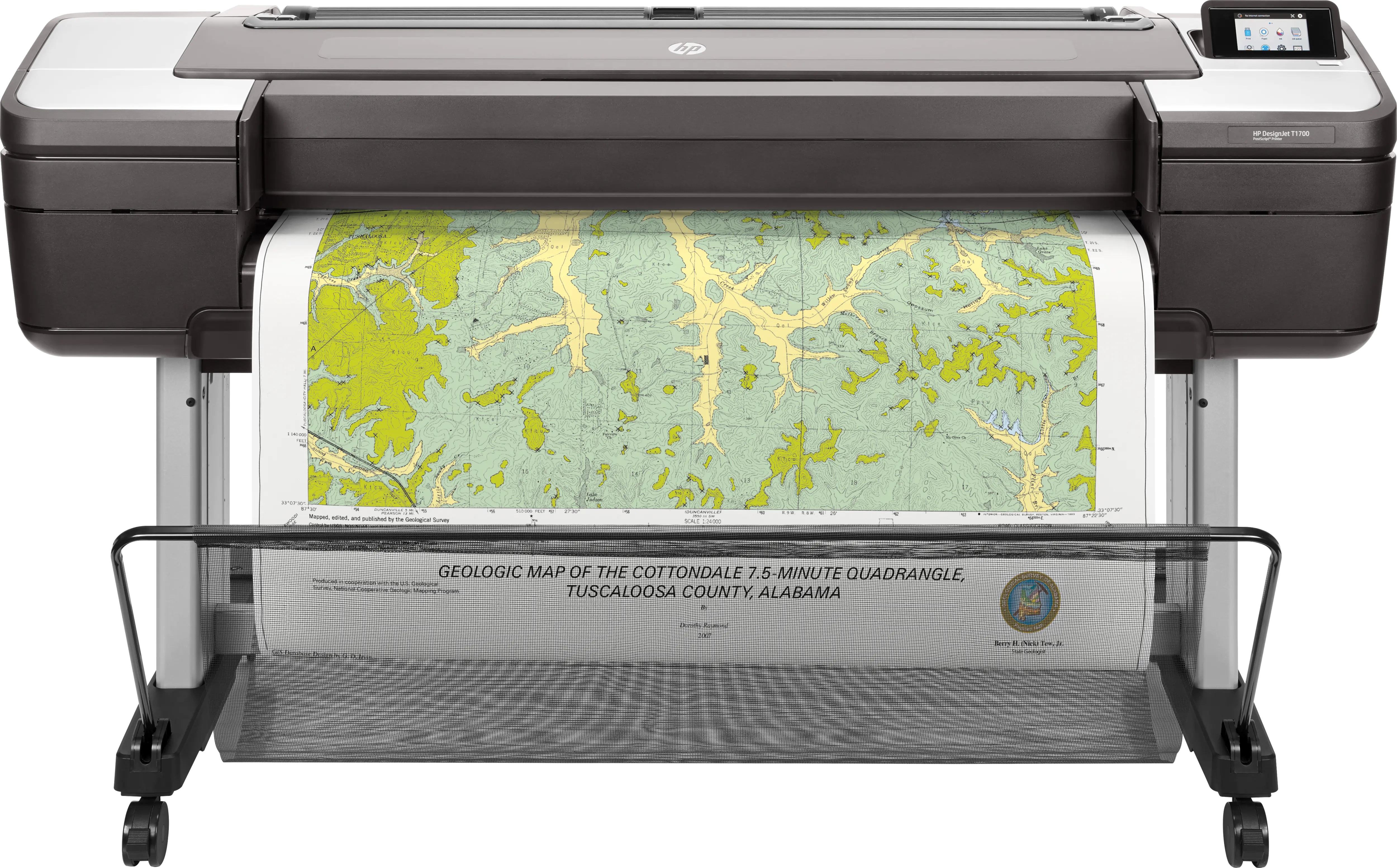 HP DesignJet T1700 PostScript - 1118 mm (44") Großformatdrucker - Farbe - Tintenstrahl - 1118 x 1676 mm - 2400 x 1200 dpi - bis zu 0.55 Min./Seite - Gigabit LAN, USB-Host - cutter HP DesignJet T1700 PostScript - 1118 mm (44") Großformatdrucker - Farbe - Tintenstrahl - 1118 x 1676 mm - 2400 x 1200 dpi - bis zu 0.55 Min./Seite - Gigabit LAN, USB-Host - cutter