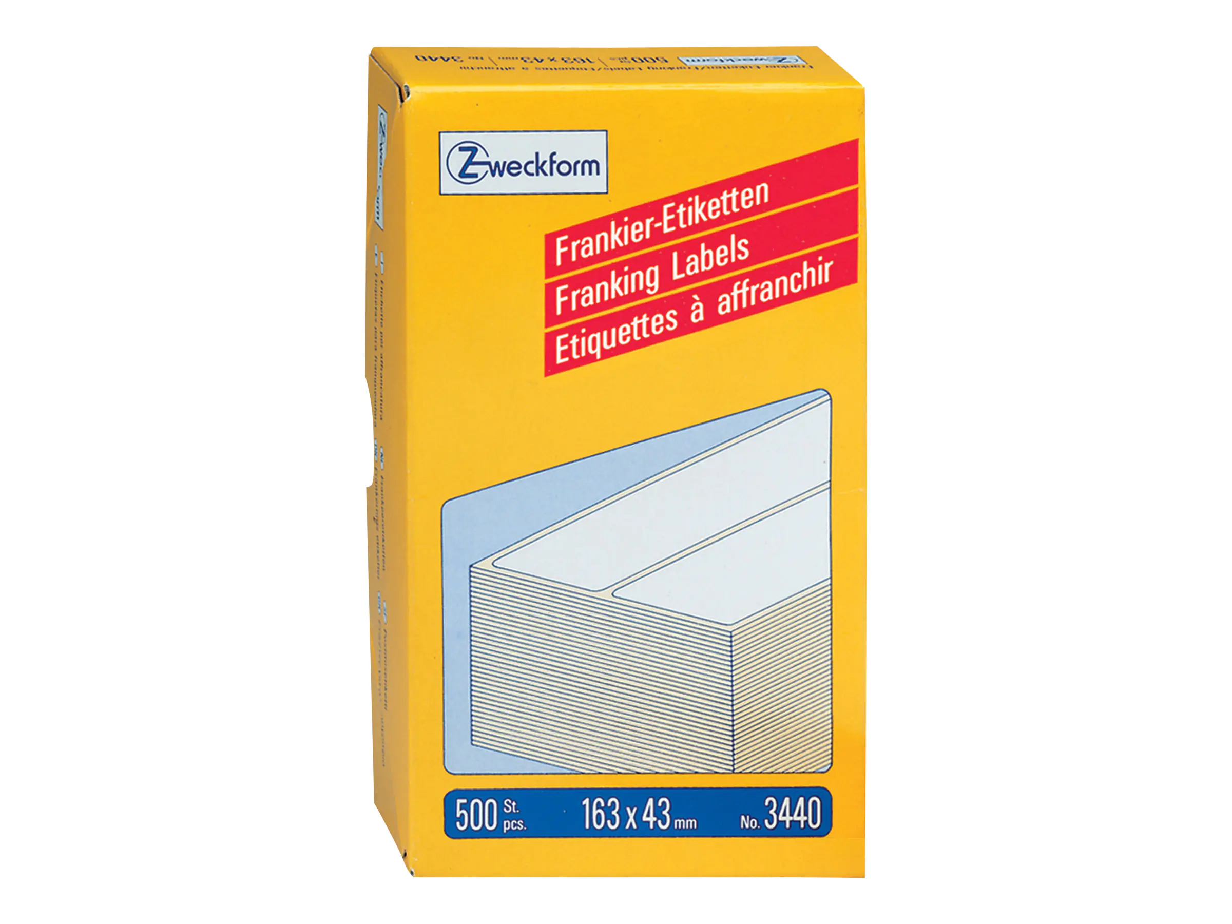 Avery Zweckform Frankieretiketten 03440 163x43mm 500 St./Pack.