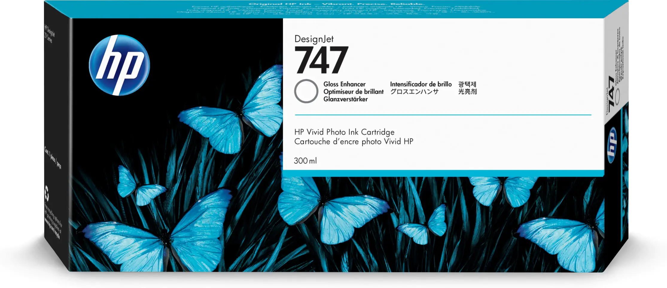 HP 747 - 300 ml - Gloss Enhancer - Original - DesignJet - Tintenpatrone - für DesignJet Z9+ PostScript, Z9+dr, Z9+dr PostScript
