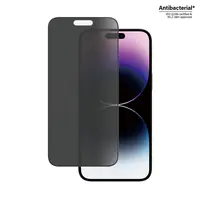 PanzerGlass - Bildschirmschutz für Handy - Glas - mit Sichtschutzfilter - Rahmenfarbe schwarz - für Apple iPhone 14 Pro Max