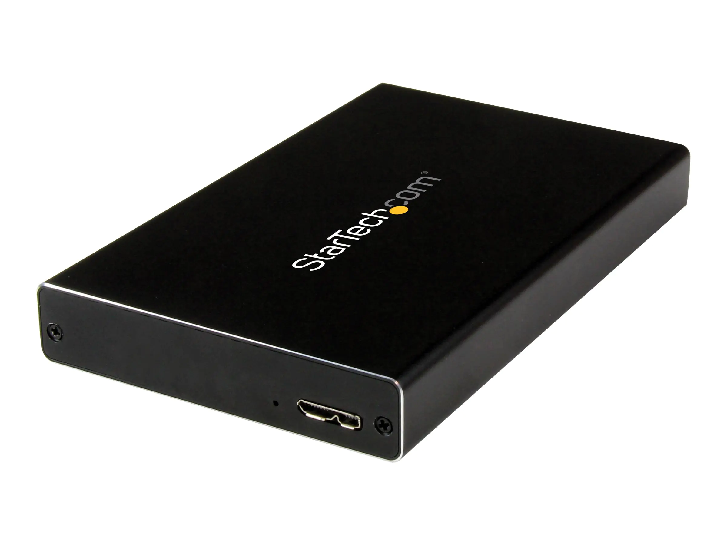 StarTech 2.5" IDE Hard Drive Enclosure - Supports UASP - Aluminum - IDE and SATA - USB 3.0 HDD Enclosure - External Drive (UNI251BMU33) - Speichergehäuse - 2.5" (6.4 cm) - ATA-133 / SATA 6Gb/s - USB 3.0 - Schwarz - für P/N: HB30A3A1CFB, HB30A3A1CSFS,