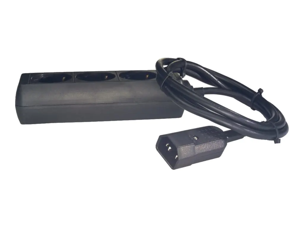 Online USV - Steckdosenleiste - Eingabe, Eingang IEC 60320 C14 - Ausgangsanschlüsse: 3 (CEE 7/7) - 1.8 m Schnur - für XANTO RT 1000, 2000, 3000; ZINTO A 1000, 1500, 2000, 3000, 800; ZINTO D 1100, 1440, 800 Online USV - Steckdosenleiste - Eingabe, Eingang IEC 60320 C14 - Ausgangsanschlüsse: 3 (CEE 7/7) - 1.8 m Schnur - für XANTO RT 1000, 2000, 3000; ZINTO A 1000, 1500, 2000, 3000, 800; ZINTO D 1100, 1440, 800