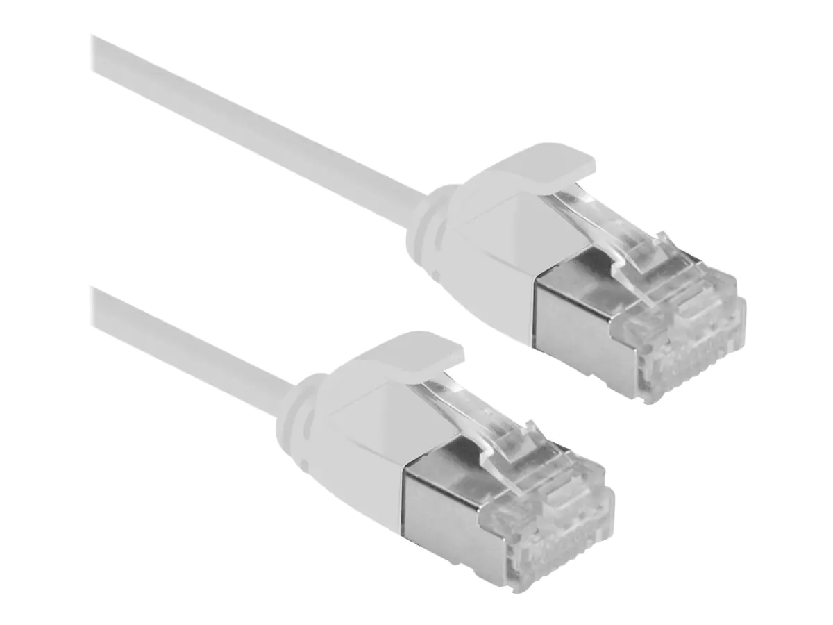 Roline Green - Patch-Kabel - RJ-45 (M) zu RJ-45 (M) - 50 cm - U/FTP - CAT 6a - halogenfrei, geformt, ohne Haken, verseilt - Grau