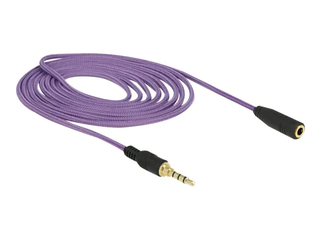 Delock Headset-Erweiterungskabel - 4-poliger Mini -Stecker männlich zu 4-poliger Mini-Stecker