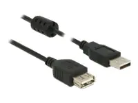 Delock - USB-Verlängerungskabel - USB (M) bis USB (W) - USB 2.0 - 50 cm - Schwarz