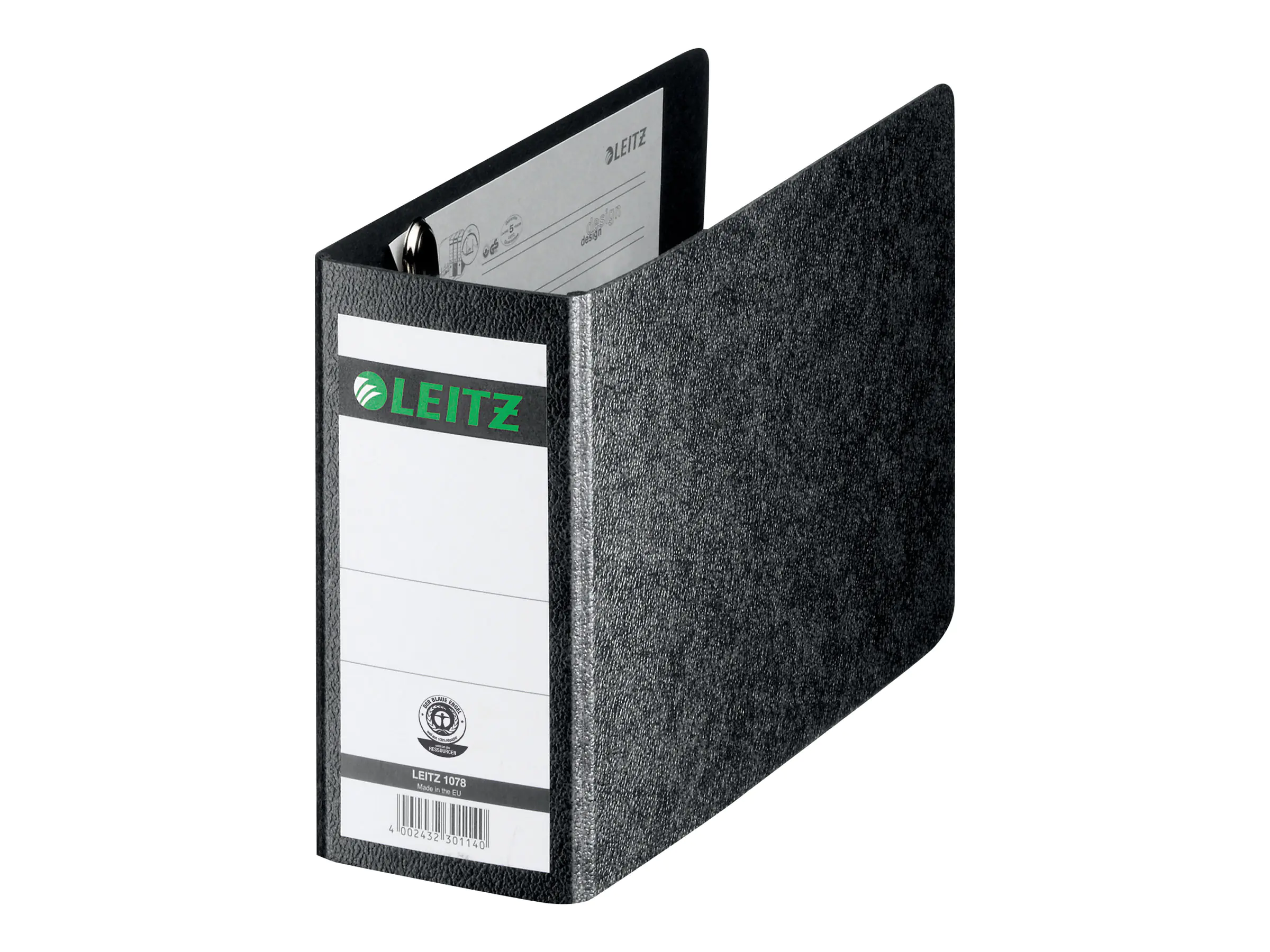 Esselte Leitz Aktenordner - Rückenbreite: 80 mm - für A6 (105 x 148 mm) 10780000