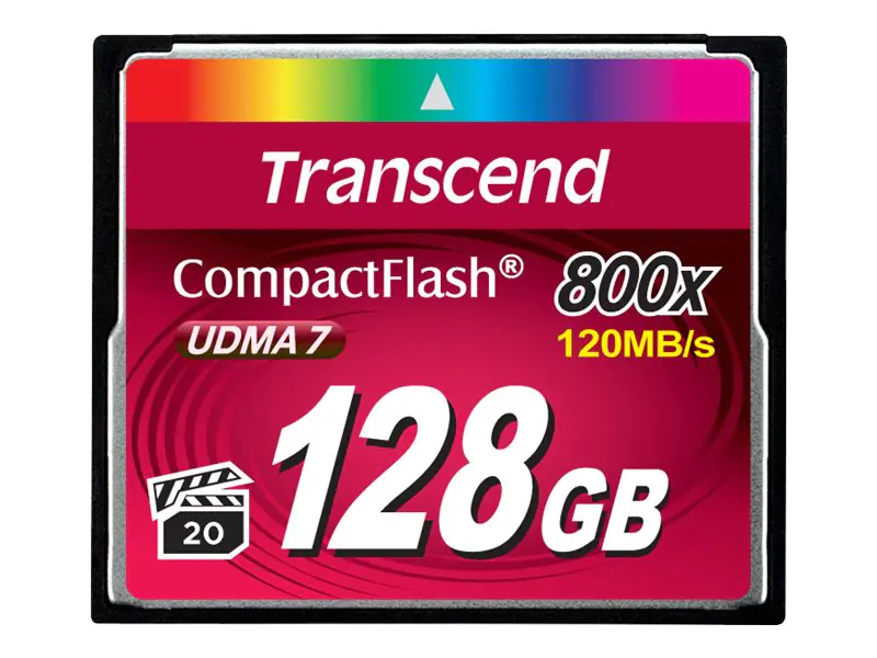 Transcend - Flash-Speicherkarte - 128 GB - 800x - CompactFlash