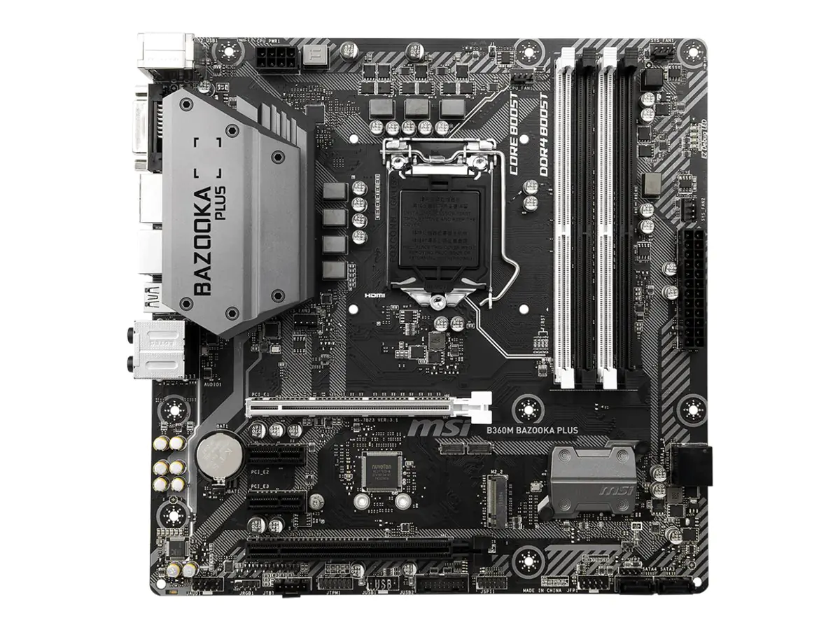 MSI B360M BAZOOKA PLUS - Motherboard - micro ATX - LGA1151 Socket - B360 Chipsatz - USB 3.1 Gen 1,