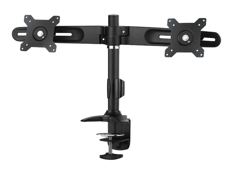 Neovo DMC-02D - Befestigungskit - für 2 LCD-Displays - Kunststoff, Stahl, Aluminiumlegierung - Schwarz/Silber - Bildschirmgröße: bis zu 61 cm (bis zu 24 Zoll) - Schreibtisch