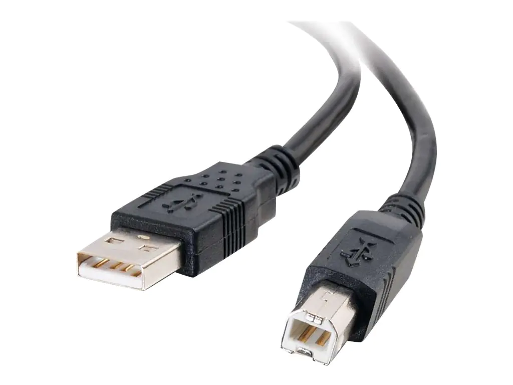 C2G 6.6ft USB A to USB B Cable - USB A to B Cable - USB 2.0 - Black - M/M - USB-Kabel - USB (M) zu USB Typ B (M) - USB 2.0 - 2 m - Schwarz