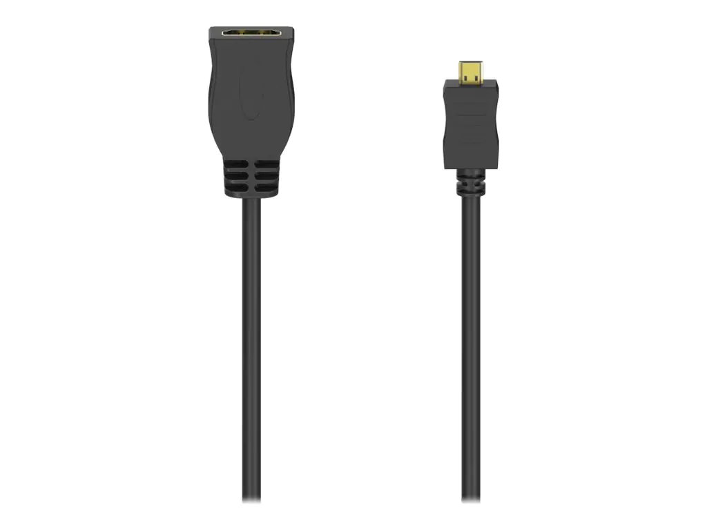 Hama Hohe Geschwindigkeit - HDMI-Adapter - 19 pin micro HDMI Type D männlich zu HDMI weiblich