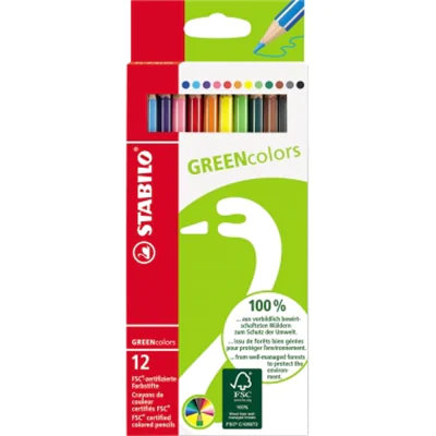 STABILO Farbstift GREENcolors 6019/2-121 sortiert 12 St./Pack. STABILO Farbstift GREENcolors 6019/2-121 sortiert 12 St./Pack.
