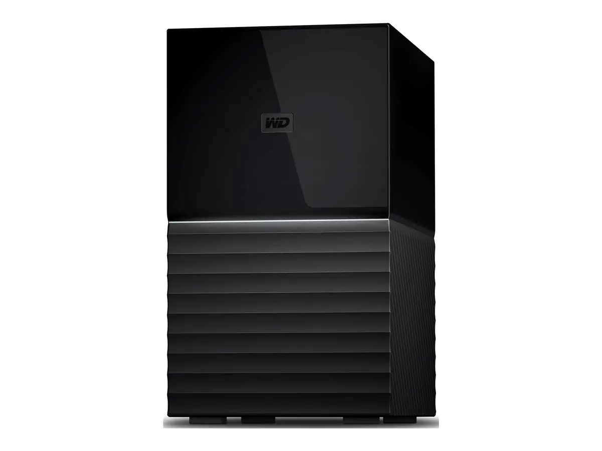 WD My Book Duo WDBFBE0440JBK - Festplatte - verschlüsselt - 44 TB - extern (Stationär) - USB 3.2 Gen 1 - 256-Bit-AES