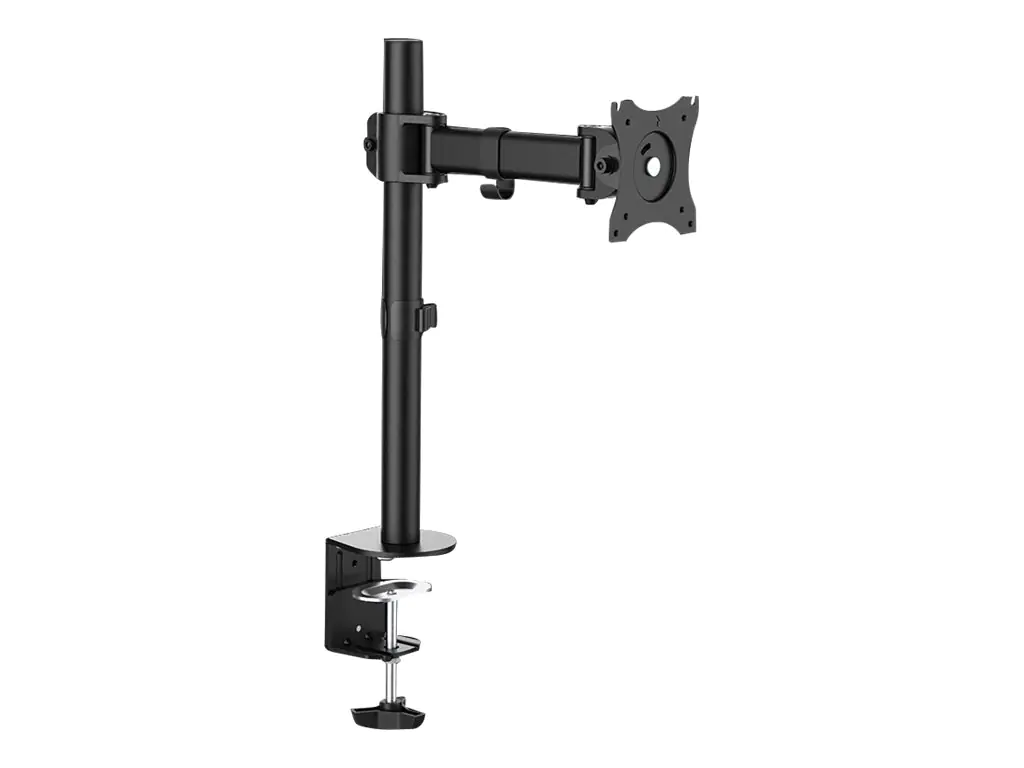 LogiLink - Befestigungskit für LCD-Display (einstellbarer Arm) - fester, kaltgepresster Stahl - Bildschirmgröße: 33-68.6 cm (13"-27") - Tischmontage